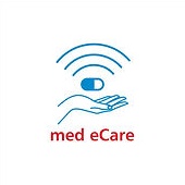 Med-eCare — original wireless pill and caring hand logo